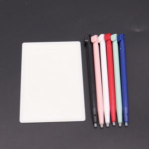 1piece Colorful Upper LCD cover for 2DS Top LCD Screen New Plastic Cover Len replacement + Stylus Touch Pen