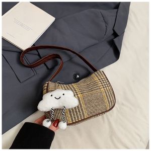 Túi Đeo Chéo Kẻ Caro Thời Trang Cho Nữ Túi Đeo Vai Đơn Túi Vuông Nhỏ Đa Năng Túi Đeo Chéo Cổ Điển Túi Đeo Chéo Thường Ngày