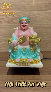 Bộ Tượng Thần Tài - Thổ Địa Phú Quý [Hợp Mệnh THỦY] - Cao 20cm - TD2507 - Nội Thất An Việt