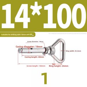 BAIRUITE | Stainless Steel 304 Hook and Expansion Bolt