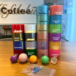 Colorful Pearlescent Sticky Ball Tape Frosted Transparent DIY Roll Water Ball Adhesive Tape Office School Supplies