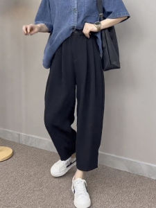 Grandmas Wide Leg Casual Harlan Carrot Pants Slimming Banana Pants plus Size Suit Pants Comfortable Autumn New Arrival