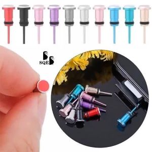 Durable 3.5mm Aluminium Alloy Metal Stopper AUX Earphone Block Earphone Headphone Mobile Phone Dust Plug Anti Dust Plug Phone Card Pin Universal Dustproof Jack