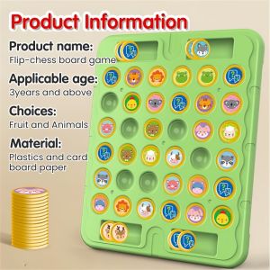 Children Memory Flip Chess Family Intelligence Game Parent-child Interactive Battle Tabletop Game