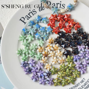 สร้อยข้อมือ DIY สร้อยคอ เครื่องประดับโทรศัพท์มือถือ ลูกปัดเซรามิก หัวใจนกหวีด ลูกปัดกระจัดกระจาย ทำมือ วัสดุอื่นๆ