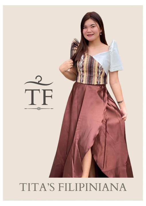 sachin and babi light blue dress Women's - Modern Filipiniana - Page 1 main image 0