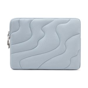Memory Foam Puffy Laptop Sleeve for 14 Inch MacBook Pro M5 M4 M3 M2 M1 Quilted Soft Padded Notebook Case for Men Women