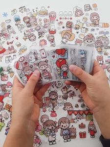 Hộp Quà Tặng 100 Miếng Sticker - Hơn 1000 Hình Dán Họa Tiết Hoạt Hình Dễ Thương Trang Trí DIY Siêu Cute