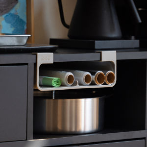 JosephJoseph Kitchen Hanging Storage Rack Plastic No-Nail Preservation Film Aluminum Foil Organizer Home Use Modern Simple Style