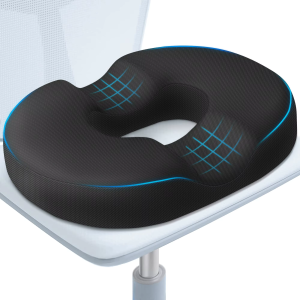 Donut Pillow Hemorrhoid Tailbone Cushion – for Pain Relief – SciaticaPelvic FloorPressure SoresPregnancyPostpartum Recovery