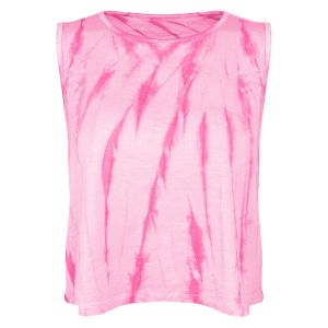 Tie-dye Sleeveless Loose Fitted Top for Running Training Fitness and Yoga
