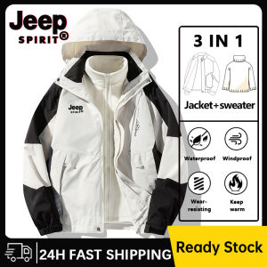 JEEP SPIRIT 3 Dalam 1 Jaket Musim Sejuk untuk Wanita Jaket dan Air Windproof