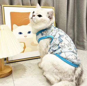 Áo Vest Mùa Hè Cho Mèo Nhỏ Vải Mỏng Thoáng Khí Chống Rụng Lông Cho Chó Con Thương Hiệu Amor Quần Áo Cho Thú Cưng Kiểu Dáng Thường Ngày