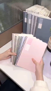 Notebook A5 Spiral Notebook Design Aesthetic Note Book Student Thickened Notepad Loose Leaf Notebook 60 Sheets 21x14cm