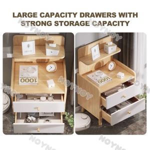 Wooden Bedside Cabinet With Drawer Storage Cabinet Side Table Storage Cabinet