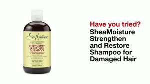 SheaMoisture Curly Hair Products Strengthen & Restore Shampoo for Damaged Hair 100% Pure Jamaican Black Castor Oil Healthy Hair Growth Cleanse & Nourish Pack of 2-13 Oz Ea