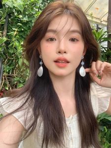 New Chinese Style Holiday Travel Shell Tassel Pendant Earrings Women High-End Feeling Cheongsam Hanfu Summer Ear Jewelry