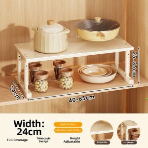 ASCOR | Adjustable Kitchen Rack Multifunctional Organizer