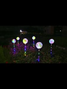 1/2 pcs Solar Garden Lights Outdoor Solar Dandelion Ground Plug-in light Garden Light LED Light Outdoor Solar Flower Light