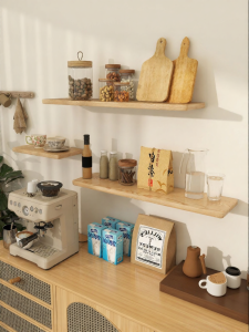 BEIQIVI | Custom Multifunctional Red Oak Shelf