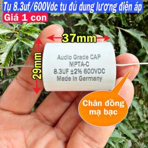 Tụ loa mid xịn 8.3uf 600Vdc