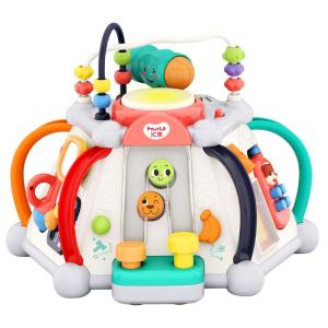 Huile Toys | Early Education Multi-sided Hand Drum Toy for 0-1 Year Old Babies