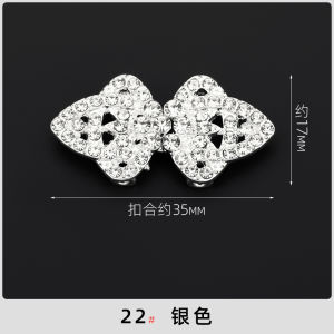 กระดุมแม่ลูกโลหะกระดุมจีนกระดุมกี่เพ้ากระดุมจีนกระดุมประดับพลอยเทียมระดับไฮเอนด์กระดุมประดับขนสัตว์สำหรับเสื้อผ้า