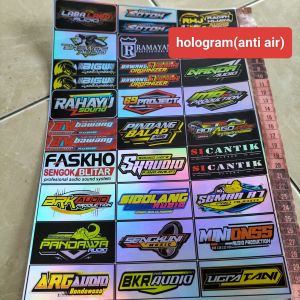 Stiker Sound System | Stiker Audio | Stiker Sound System Audio | Stiker Anti Air | Stiker Bahan Vinyl | Stiker Hologram