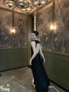 Váy Hở Lưng Sâu Kiểu Pháp Hở Lưng Khoét Sâu Màu Đen Váy Dự Tiệc Sinh Nhật Váy Dự Tiệc Váy Dự Tiệc Mùa Hè Váy Dự Tiệc Mùa Thu