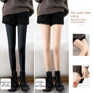 Quần tất nữ MiiOW mỏng màu da bằng vải hỗn hợp