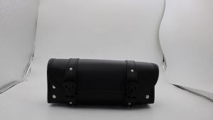 Motorcycle Saddlebags PU Leather Front Fork Tail Tool Bag Luggage For Harley Chopper Bobber Cruiser Sportster XL 883 1200 Bag