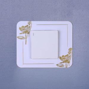 Vỏ Bảo Vệ Acrylic Switch Wall Decor Frame Trang Trí Sang Trọng Phong Cách Trung Hoa Vỏ Trang Trí Ổ Cắm Chống Bụi