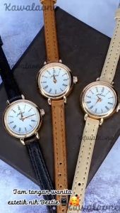 Jam Tangan Kasual Vintage Wanita Korean Style Asli Analog Gaya Baru Premium Original Quartz Casual Formal New Model Fashion Import Dial Stainless Steel Titanium Anti Karat Kaca Tebal Tahan Gores Waterproof Aksesoris Arloji Women Watches Cewek-JW51