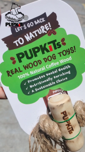 Dog Toy Coffee Wooden 100% Natural Chemical Free Dog dental health toy Sustainable for Dogs Boredom and Stress Reliever for Dogs Puller Toy