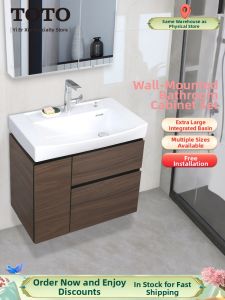 Wall Mounted Ceramic Integrated Sink Cabinet