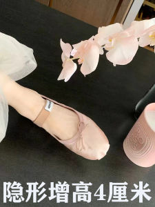 Miu Home Silk Satin Ballet Flat Shoes with Butterfly Knot Single Strap Mary Janes Low Heel Cute Style Casual Leather Interior
