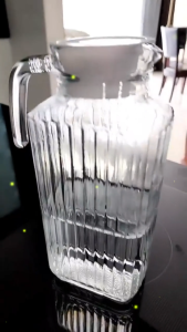 PRADO MALAYSIA 1.7L Water Juice Food Grade Glass Jug Transparent Glass Serving Jug Cold & Warm Water Tea Beverage Drink Jug Jag Air 玻璃水壶