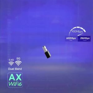 kebidumei | 900Mbps WiFI 6 USB Adapter Bluetooth 5.3 Wireless Network Card Dual Band Driver Free USB Dongle for Win 10 11 PC Accessories