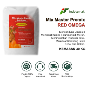 MIX MASTER RED OMEGA 3 - MEMBUAT KUNIN TELUR MENGANDUNG OMEGA 3 KEMASAN 30KG