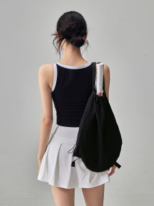 Fitness Girl Sports Tank Top with Chest Pad Shockproof Running Yoga Pilates Sleeveless Breathable Outerwear Running Underwear