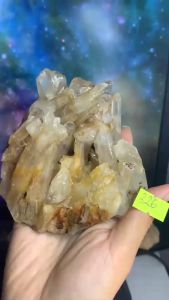 Đá thạch anh cụm ưu linh Citrine pha lê năng lượng giảm giá SỐC