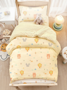 Boyang Home Textile | Warm Velveteen Nursery Bedding Set for Fall and Winter