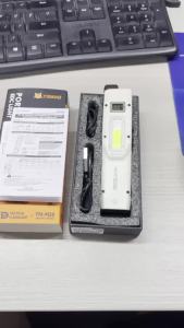 Rechargeable High Lumen Flat Flashlights EDC Tactical FlashlightDual-Switches LED Small Flashlight With Digital DisplayStainle