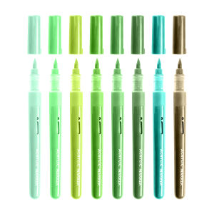 SeamiArt 8pcs Acrylic Marker Pen Soft Brush Tips for School Panting Art Drawing Gift Set for Art Supplies