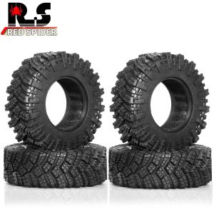 Lốp Cao Su RED SPIDER 4 Chiếc 1.9 Inch Dành Cho Xe RC Crawler 1/10 1/12 Axial SCX10 II/III TRX4 6 GEN7/8 D90 MJX H12P MN128 98mm*36mm