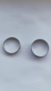 2025 Matching Promise Rings For Couples Love You Forever Wedding Bands Sets Him and Her Half Heart Rings Stainless Steel Comfort
