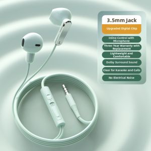 ERYE | Wired Semi-In-Ear High-Quality Noise-Reducing Gaming Music Headphones with Microphone Type-C Interface