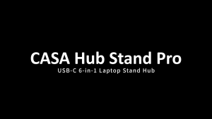 ADAM Elements Hub Stand Pro USB-C 6-in-1 Laptop / iP@d 360 Rotating Stand Hub
