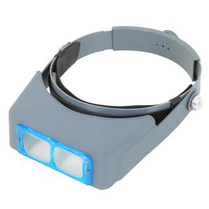 แว่นตาแว่นขยายแบบพกพา Hands Hands Free Hidband Pagnifier 1.5x 2x 2.5x 3.5x ปรับได้สำหรับการอ่านเครื่องอัญมณีการซ่อมแซมอุปกรณ์ซ่อมแซม