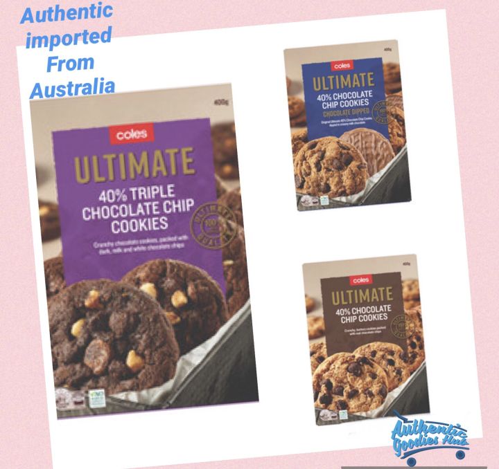 Coles Ultimate Chocolate Chip Cookies 400g Lazada PH